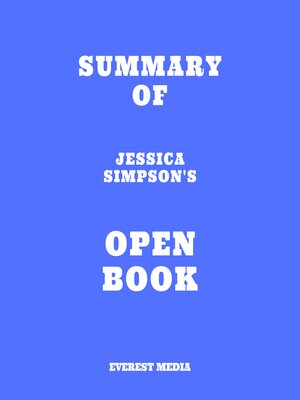 cover image of Summary of Jessica Simpson's Open Book
